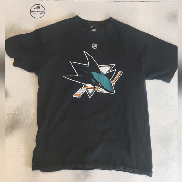 San Jose Sharks Burns Jersey tee size Medium - Picture 2 of 3